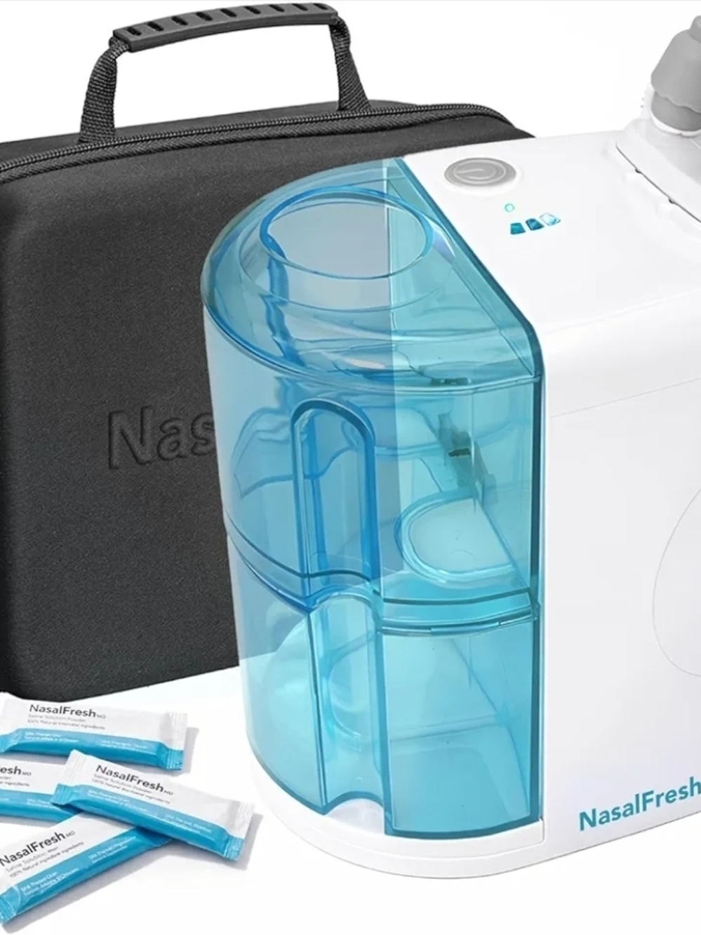 NASALFRESH MD Premium Bundle–Dual Powered Nasal Irrigation System Nasal Rinse